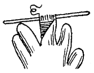 Ремонт перчаток, связанных на 2-х спицах
