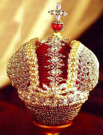 Great Imperial crown. Easter eggs bead