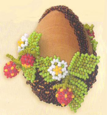 The Egg Basket. The beaded eggs-beaded (schema)