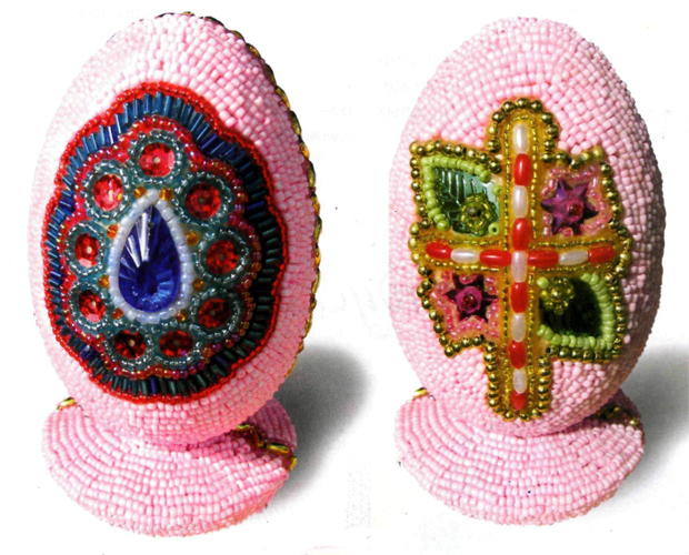 The beaded eggs-beaded. Egg Holiday