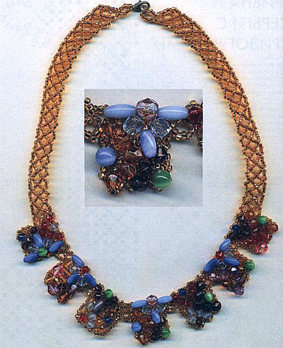 Selenium. Bead necklace