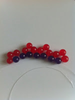 Small flower round beads