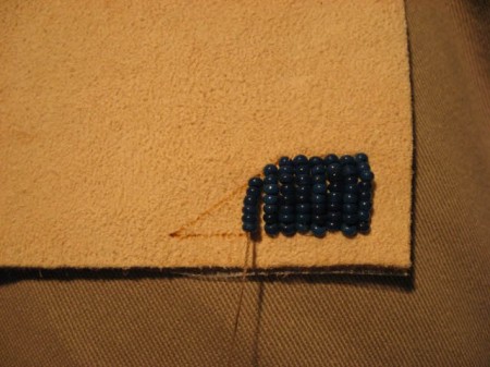 Embroider with beads. Lesson two