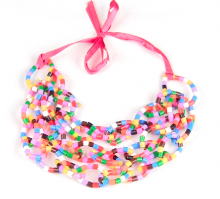 Bright summer necklace