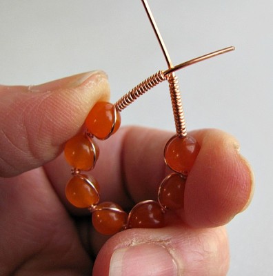 Work with beads and wire