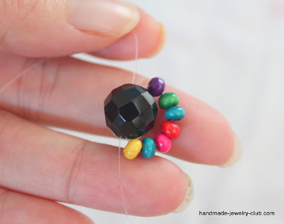 Rainbow ring beaded