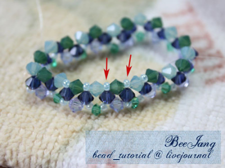 Supplement the cameo beads and bicone