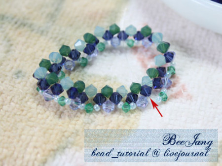 Supplement the cameo beads and bicone