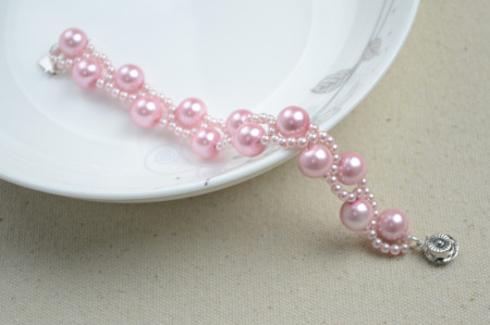 Delicate pink bracelet