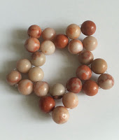 Small flower round beads