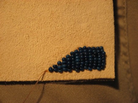 Embroider with beads. Lesson two