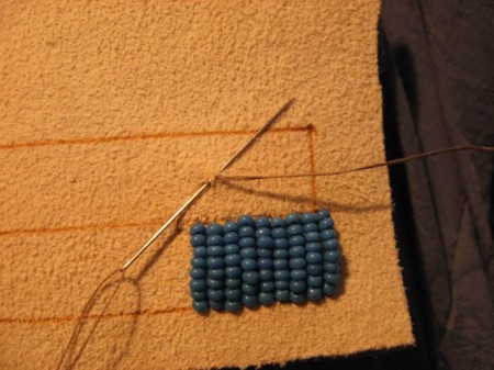 Learn to embroider with beads. Lesson 1.