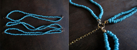 Turquoise summer necklace