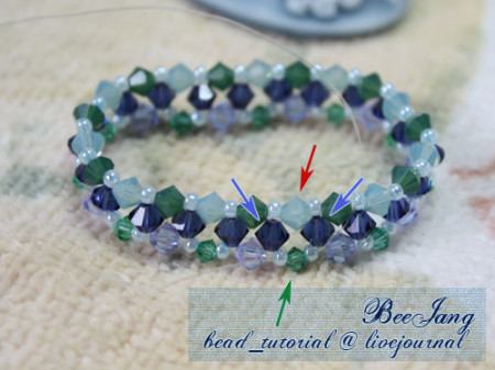 Supplement the cameo beads and bicone