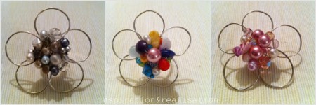 Original flower bead and wire