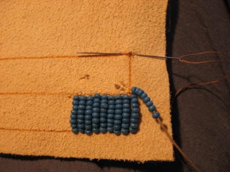 Learn to embroider with beads. Lesson 1.