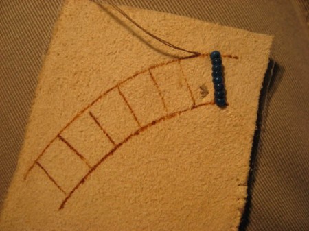 Embroider with beads. Lesson two