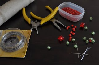 Table decorations from beads