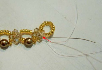 Плетем золотое ожерелье