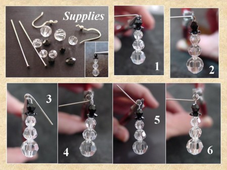 Earrings snowmen