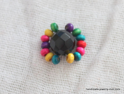 Rainbow ring beaded