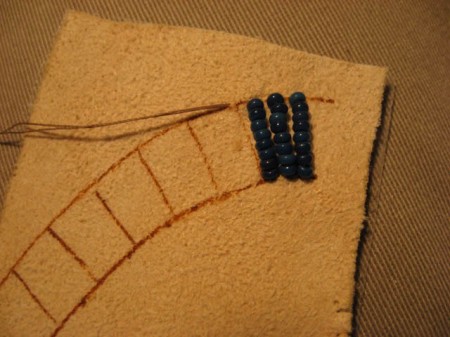 Embroider with beads. Lesson two