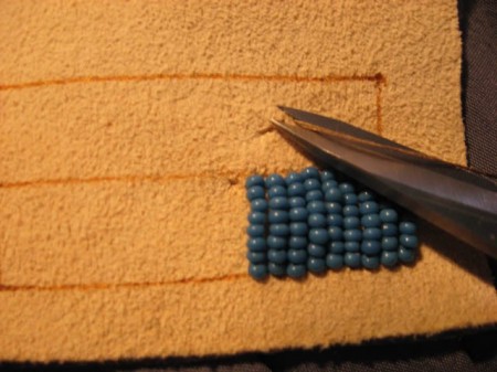 Learn to embroider with beads. Lesson 1.