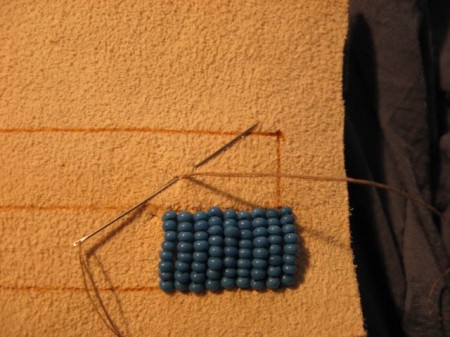 Learn to embroider with beads. Lesson 1.