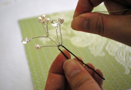 How to decorate a wedding invisible beads and beads