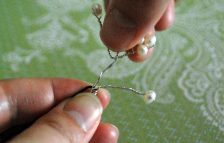 How to decorate a wedding invisible beads and beads