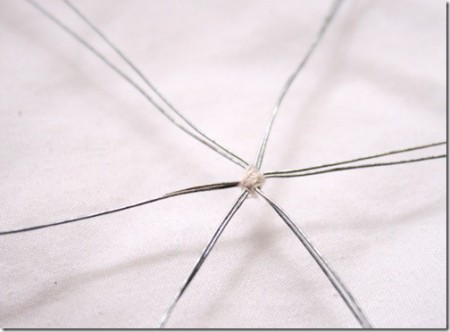 Braided beaded snowflakes