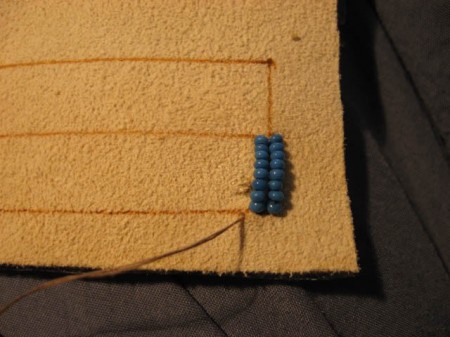 Learn to embroider with beads. Lesson 1.