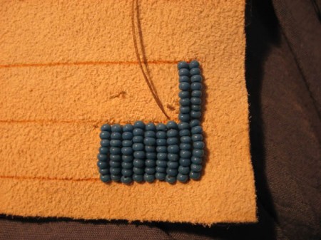 Learn to embroider with beads. Lesson 1.