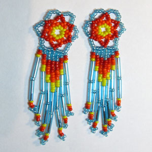 Iridescent earrings