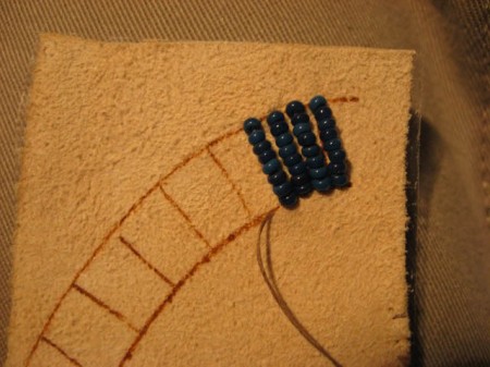 Embroider with beads. Lesson two