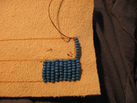 Learn to embroider with beads. Lesson 1.