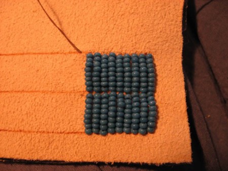 Learn to embroider with beads. Lesson 1.