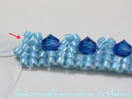 Braided beaded bracelet with bicone