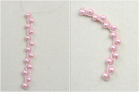 Delicate pink bracelet