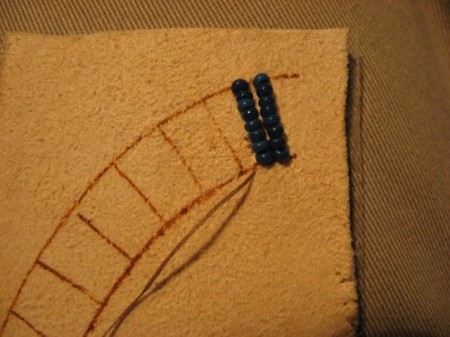 Embroider with beads. Lesson two