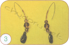 Earrings and pendant Antique amber