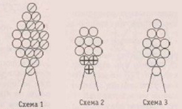 Flowering tree from beads with their hands