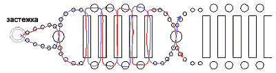 Схема плетения ошейника из бисера и стекляруса