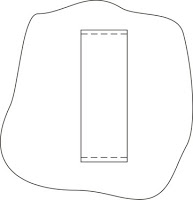 Бічний прорізної кишені з листочками з конфігураційних кінцями