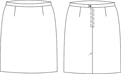 Treatment of the skirt: description external view and parts cut