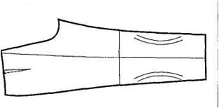 Обработка брюк: формование передних и задних частей половин брюк