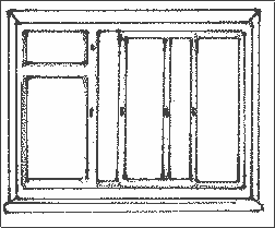 Современное прямоугольное окно