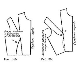 Bodice with deep tucks from the waist line