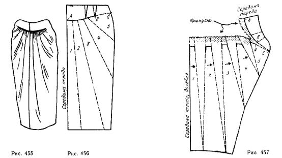 Skirt with drape