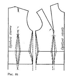 Tuck semi-fitted bodice